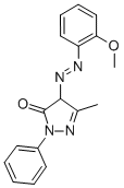 2,4-dihydro-4-[(2-methoxyphenyl)azo]-5-methyl-2-phenyl-3H-Pyrazol-3-one CAS#: 4645-07-2