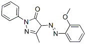 2,4-dihydro-4-[(2-methoxyphenyl)azo]-5-methyl-2-phenyl-3H-pyrazol-3-one CAS#: 4645-02-7
