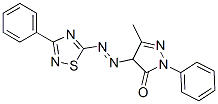 2,4-dihydro-5-methyl-2-phenyl-4-[(3-phenyl-1,2,4-thiadiazol-5-yl)azo]-3H-pyrazol-3-one CAS#: 4709-94-8