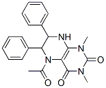 2,4(1H,3H)-Pteridinedione, 5-acetyl-5,6,7,8-tetrahydro-1,3-dimethyl-6,7-diphenyl- CAS#: 37921-34-9