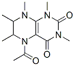 2,4(1H,3H)-Pteridinedione, 5-acetyl-5,6,7,8-tetrahydro-1,3,6,7,8-pentamethyl- CAS#: 37921-30-5
