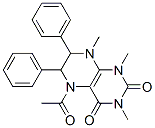 2,4(1H,3H)-Pteridinedione, 5-acetyl-5,6,7,8-tetrahydro-1,3,8-trimethyl-6,7-diphenyl- CAS#: 37921-26-9