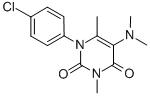 2,4(1H,3H)-Pyrimidinedione, 1-(p-chlorophenyl)-3,6-dimethyl-5-dimethyl amino- CAS#: 32150-68-8