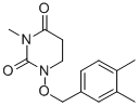 2,4(1H,3H)-Pyrimidinedione, 5,6-dihydro-1-(3,4-dimethylbenzyloxy)-3-me thyl- CAS#: 30060-51-6