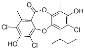 (-)-2,4,7-Trichloro-3,8-dihydroxy-1,9-dimethyl-6-(1-methylpropyl)-11H-dibenzo[b,e][1,4]dioxepin-11-one CAS#: 33512-39-9