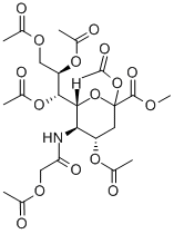 2,4,7,8,9-Pentaacetyl-D-N-acetylglycolylneuraminic Acid Methyl Ester CAS#: 118865-38-6