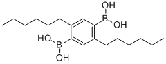 2,5-BIS(HEXYL)-1,4-BENZENEBIS(BORONIC ACID) CAS#: 131117-66-3