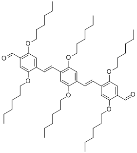 2,5-BIS(HEXYLOXY)-1,4-BIS((2,5-BIS(HEXYLOXY)-4-FORMYL-PHENYLENEVINYLENE)BENZENE, 97% CAS#: 349095-04-1