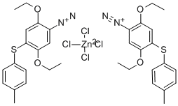 2,5-Diethoxy-4-[(4-methylphenyl)thio]-benzenediazonium tetrachlorozincate CAS#: 38656-51-8