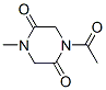 2,5-Piperazinedione, 1-acetyl-4-methyl- (9CI) CAS#: 170376-79-1
