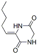 2,5-Piperazinedione,3-pentylidene-(9CI) CAS#: 155527-36-9