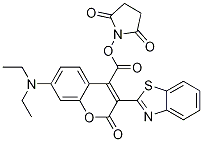 2,5-Pyrrolidinedione, 1-[[[3-(2-benzothiazolyl)-7-(diethylaMino)-2-oxo-2H-1-benzopyran-4-yl]carbonyl]oxy]- CAS#: 399041-85-1