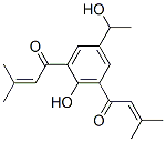 (-)-2,6-Bis(3-methyl-1-oxo-2-butenyl)-4-(1-hydroxyethyl)phenol CAS#: 39236-52-7