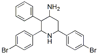 2,6-Bis(4-bromophenyl)-3-phenyl-4-piperidinamine CAS#: 124069-07-4