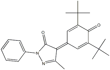 2,6-Di-tert-butyl-4-(3-Methyl-1-phenyl-5-oxo-4-pyrazolidine)-2,5-cyclohexadiene-1-one CAS#: 153787-33-8