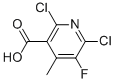 2,6-Dichloro-5-fluoro-4-methylpyridine-3-carboxylic acid CAS#: 132195-42-7