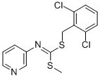 (2,6-Dichlorophenyl)methyl methyl 3-pyridinylcarbonimidodithioate CAS#: 34763-39-8