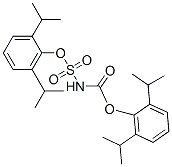((2,6-bis(1-methylethyl)phenoxy)sulfonyl)carbamic acid 2,6-bis(1-methylethyl)phenyl ester CAS#: 142642-31-7