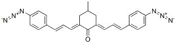 2,6-bis[3-(4-azidophenyl)-2-propenylidene]-4-methylcyclohexan-1-one CAS#: 35210-50-5