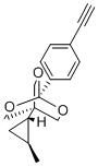 2,6,7-Trioxabicyclo(2.2.2)octane, 1-(4-ethynylphenyl)-4-(2-methylcyclo propyl)-, trans- CAS#: 131505-53-8