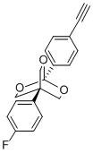 2,6,7-Trioxabicyclo(2.2.2)octane, 1-(4-ethynylphenyl)-4-(4-fluoropheny l)- CAS#: 131541-24-7