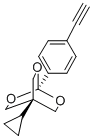 2,6,7-Trioxabicyclo(2.2.2)octane, 4-cyclopropyl-1-(4-ethynylphenyl)- CAS#: 131505-50-5