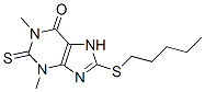 2,7-Dihydro-1,3-dimethyl-8-(pentylthio)-2-thioxo-1H-purin-6(3H)-one CAS#: 4869-70-9