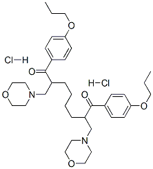 2,7-bis(morpholin-4-ylmethyl)-1,8-bis(4-propoxyphenyl)octane-1,8-dione dihydrochloride CAS#: 138371-23-0