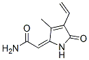 (2E)-2-(4-ethenyl-3-methyl-5-oxopyrrol-2-ylidene)acetamide CAS#: 329314-75-2