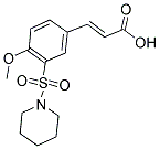 (2E)-3-[4-METHOXY-3-(PIPERIDIN-1-YLSULFONYL)PHENYL]ACRYLIC ACID CAS#: 321979-11-7