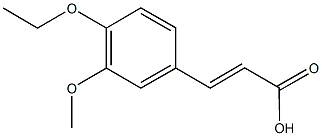 (2E)-3-(4-ethoxy-3-methoxyphenyl)acrylic acid CAS#: 144878-40-0