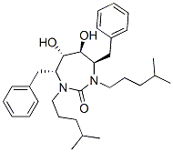 2H-1,3-Diazepin-2-one, hexahydro-5,6-dihydroxy-1,3-bis(4-methylpentyl) -4,7-bis(phenylmethyl)-, (4R,5S,6S,7R)- CAS#: 153181-49-8