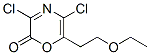 2H-1,4-Oxazin-2-one, 3,5-dichloro-6-(2-ethoxyethyl)- CAS#: 131882-07-0
