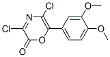 2H-1,4-Oxazin-2-one, 3,5-dichloro-6-(3,4-dimethoxyphenyl)- CAS#: 131882-04-7