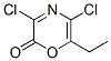 2H-1,4-Oxazin-2-one, 3,5-dichloro-6-ethyl- CAS#: 125849-98-1