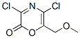2H-1,4-Oxazin-2-one, 3,5-dichloro-6-(methoxymethyl)- CAS#: 131916-16-0