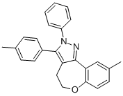 2H-(1)Benzoxepino(5,4-c)pyrazole, 4,5-dihydro-9-methyl-3-(4-methylphen yl)-2-phenyl- CAS#: 124392-75-2