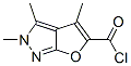 2H-Furo[2,3-c]pyrazole-5-carbonyl chloride, 2,3,4-trimethyl- (9CI) CAS#: 153386-57-3