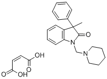 2H-Indol-2-one, 1,3-dihydro-3-methyl-3-phenyl-1-(1-piperidinylmethyl)- , (Z)-2-butenedioate (1:1) CAS#: 37129-45-6