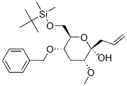 2H-Pyran-2-ol, 6-(1,1-dimethylethyl)dimethylsilyloxymethyltetrahydro-3-methoxy-5-(phenylmethoxy)-2-(2-propenyl)-, 2S-(2.alpha.,3.alpha.,5.alpha.,6.beta.)- CAS#: 136770-52-0