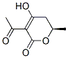 2H-Pyran-2-one, 3-acetyl-5,6-dihydro-4-hydroxy-6-methyl-, (R)- (9CI) CAS#: 155553-70-1