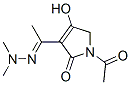 2H-Pyrrol-2-one, 1-acetyl-3-[1-(dimethylhydrazono)ethyl]-1,5-dihydro-4-hydroxy- (9CI) CAS#: 306753-96-8