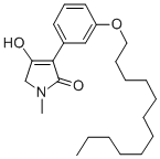 2H-Pyrrol-2-one, 1,5-dihydro-3-(3-(dodecyloxy)phenyl)-4-hydroxy-1-meth yl- CAS#: 130398-68-4