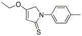 2H-Pyrrole-2-thione,  4-ethoxy-1,5-dihydro-1-(4-methylphenyl)- CAS#: 141694-15-7
