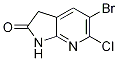 2H-Pyrrolo[2,3-b]pyridin-2-one, 5-broMo-6-chloro-1,3-dihydro- CAS#: 297757-11-0