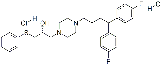 (2R)-1-[4-[4,4-bis(4-fluorophenyl)butyl]piperazin-1-yl]-3-phenylsulfan yl-propan-2-ol dihydrochloride CAS#: 143759-74-4