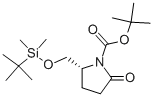 (2R)-2-[[[(1,1-DIMETHYLETHYL)DIMETHYLSILYL]OXY]METHYL]-5-OXO-1-PYRROLIDINECARBOXYLATE-1,1-DIMETHYLETHYL ESTER CAS#: 128811-31-4