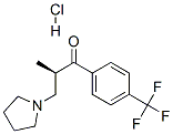 (2R)-2-methyl-3-pyrrolidin-1-yl-1-[4-(trifluoromethyl)phenyl]propan-1-one hydrochloride CAS#: 116287-13-9