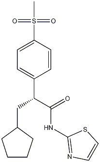 (2R)-3-Cyclopentyl-2-[4-(methanesulfonyl)phenyl]-N-(thiazol-2-yl)propionamide CAS#: 300353-13-3