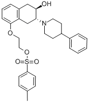 (-)-(2R,3R)-TRANS-2-HYDROXY-3-(4-PHENYLPIPERIDINO)-5-(2-TOSYLOXYETHOXY)-TETRALIN CAS#: 153215-71-5